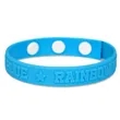 Embossed Silicone Adjustable Wristbands | https://www.bestnamebadges.com