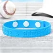 Embossed Silicone Adjustable Wristbands | https://www.bestnamebadges.com