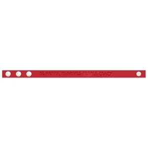 Debossed Silicone Adjustable Wristbands