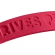 Debossed Silicone Adjustable Wristbands | https://www.bestnamebadges.com