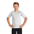 Sport-Tek Youth Rashguard Tee. | https://www.bestnamebadges.com