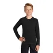 Sport-Tek Youth Long Sleeve Rashguard Tee. | https://www.bestnamebadges.com