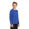 Sport-Tek Youth Long Sleeve Rashguard Tee. | https://www.bestnamebadges.com