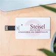 Custom Business Card Flip USB Flash Drives | https://www.bestnamebadges.com