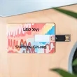 Custom Business Card Flip USB Flash Drives | https://www.bestnamebadges.com