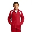 Sport-Tek Youth Colorblock Raglan Jacket. | https://www.bestnamebadges.com