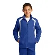 Sport-Tek Youth Colorblock Raglan Jacket. | https://www.bestnamebadges.com