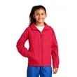 Sport-Tek Youth Hooded Raglan Jacket. | https://www.bestnamebadges.com