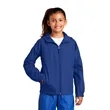 Sport-Tek Youth Hooded Raglan Jacket. | https://www.bestnamebadges.com