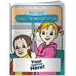 Coloring Book - Public Transportation | https://www.bestnamebadges.com