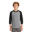 Sport-Tek Youth Colorblock Raglan Jersey. | https://www.bestnamebadges.com