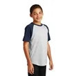Sport-Tek Youth Short Sleeve Colorblock Raglan Jersey. | https://www.bestnamebadges.com