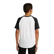 Sport-Tek Youth Short Sleeve Colorblock Raglan Jersey. | https://www.bestnamebadges.com