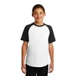 Sport-Tek Youth Short Sleeve Colorblock Raglan Jersey. | https://www.bestnamebadges.com