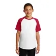 Sport-Tek Youth Short Sleeve Colorblock Raglan Jersey. | https://www.bestnamebadges.com