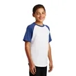 Sport-Tek Youth Short Sleeve Colorblock Raglan Jersey. | https://www.bestnamebadges.com