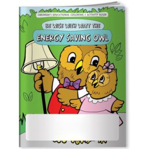 Coloring Book - Energy Saving Owl