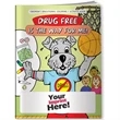 Coloring Book - Drug Free is the Way for Me! | https://www.bestnamebadges.com