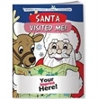 Coloring Book - Santa Visited Me! | https://www.bestnamebadges.com