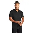 Mercer+Mettle Stretch Pique Full-Button Polo | https://www.bestnamebadges.com