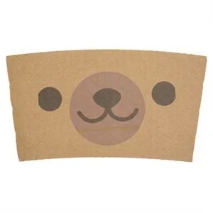 Custom Traditional Natural Kraft Cup Sleeves