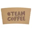Custom Traditional Natural Kraft Cup Sleeves | https://www.bestnamebadges.com