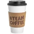 Custom Traditional Natural Kraft Cup Sleeves | https://www.bestnamebadges.com