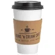 Custom Traditional Natural Kraft Cup Sleeves | https://www.bestnamebadges.com