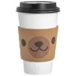 Custom Traditional Natural Kraft Cup Sleeves | https://www.bestnamebadges.com