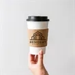 Custom Traditional Natural Kraft Cup Sleeves | https://www.bestnamebadges.com