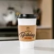 Custom Traditional Natural Kraft Cup Sleeves | https://www.bestnamebadges.com