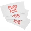 Custom Premium Embossed White Cup Sleeves | https://www.bestnamebadges.com