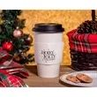 Custom Premium Embossed White Cup Sleeves | https://www.bestnamebadges.com
