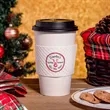 Custom Premium Embossed White Cup Sleeves | https://www.bestnamebadges.com