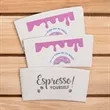Custom Traditional White Cup Sleeves | https://www.bestnamebadges.com