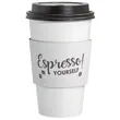 Custom Traditional White Cup Sleeves | https://www.bestnamebadges.com
