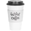 Custom Traditional White Cup Sleeves | https://www.bestnamebadges.com