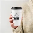 Custom Traditional White Cup Sleeves | https://www.bestnamebadges.com
