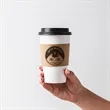 Custom Premium Embossed Natural Kraft Cup Sleeves | https://www.bestnamebadges.com
