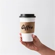Custom Premium Embossed Natural Kraft Cup Sleeves | https://www.bestnamebadges.com