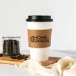 Custom Premium Embossed Natural Kraft Cup Sleeves | https://www.bestnamebadges.com