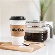 Custom Premium Embossed Natural Kraft Cup Sleeves | https://www.bestnamebadges.com