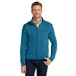 Port Authority Sweater Fleece Jacket. | https://www.bestnamebadges.com