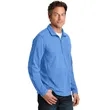 Port Authority Heather Microfleece 1/2-Zip Pullover. | https://www.bestnamebadges.com
