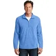Port Authority Heather Microfleece 1/2-Zip Pullover. | https://www.bestnamebadges.com