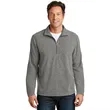 Port Authority Heather Microfleece 1/2-Zip Pullover. | https://www.bestnamebadges.com