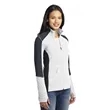 Port Authority Women's Colorblock Microfleece Jacket. | https://www.bestnamebadges.com