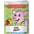 Coloring Book - Live a Healthy Way Every Day | https://www.bestnamebadges.com
