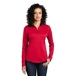 Port Authority Women's Silk Touch Performance 1/4-Zip | https://www.bestnamebadges.com