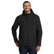 Port Authority Textured Hooded Soft Shell Jacket. | https://www.bestnamebadges.com